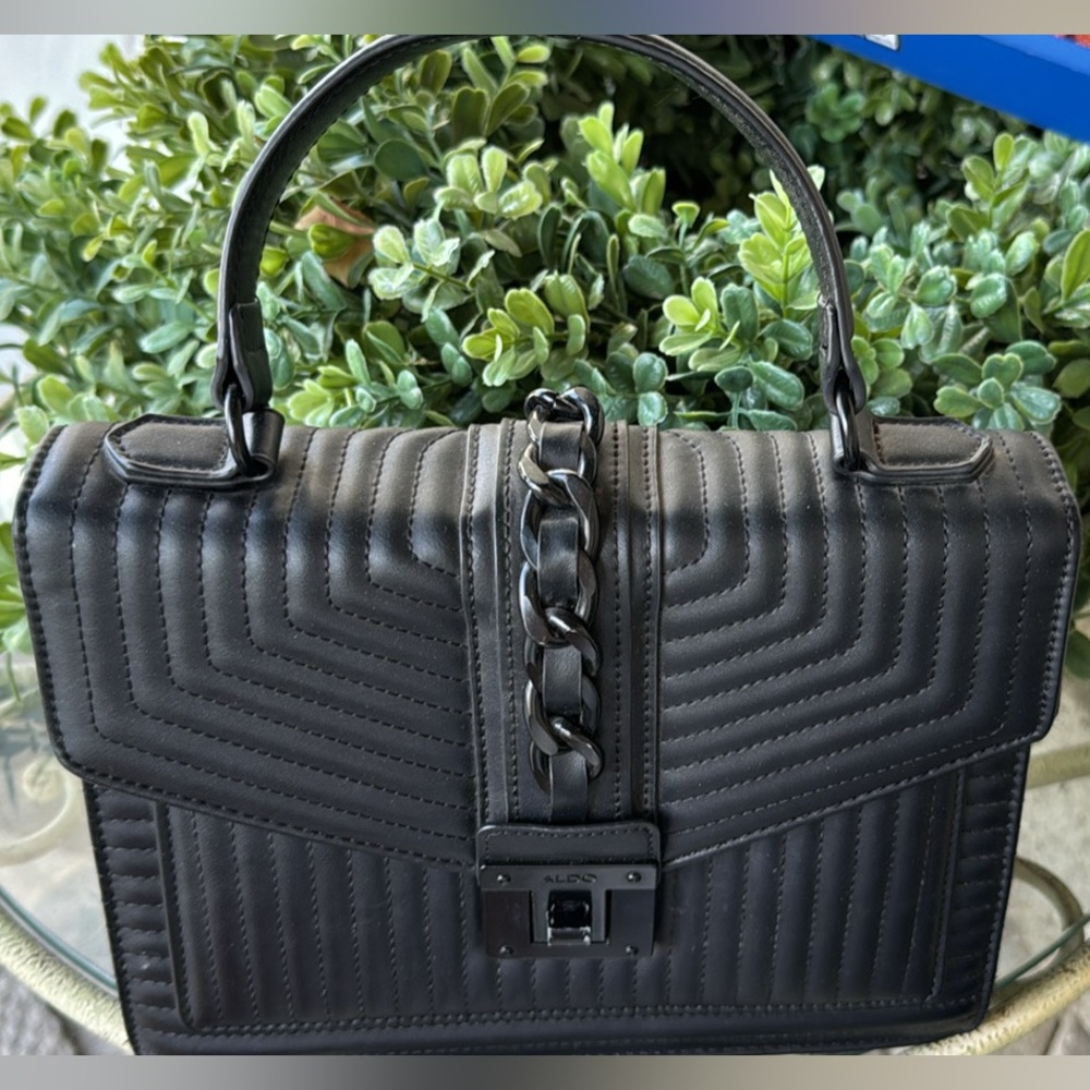 Aldo Black Quilted Women's Handbag